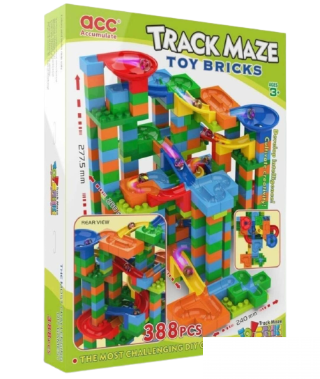 Set kockica sa stazom i 388 delova