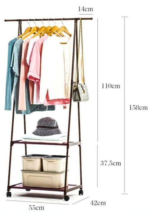 Pokretni organizator sa šipkom i policom