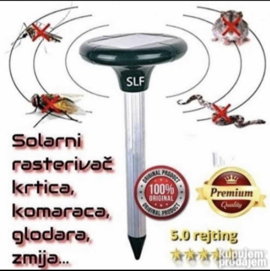 Solarni rasterivač glodara otporan na vodu i sneg