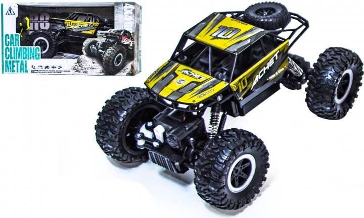 Monster terenac na daljinski 1:14, žuti, sa amortizerima
