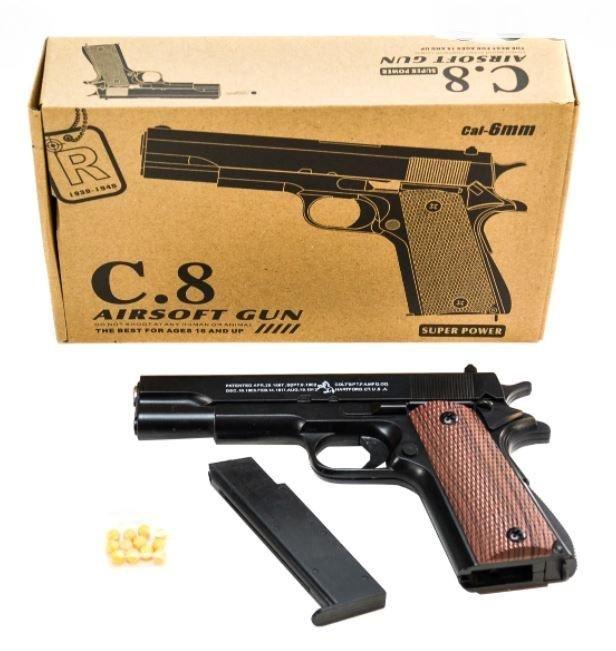 Airsoft replika C8 sa kočnicom i plastičnim kuglicama