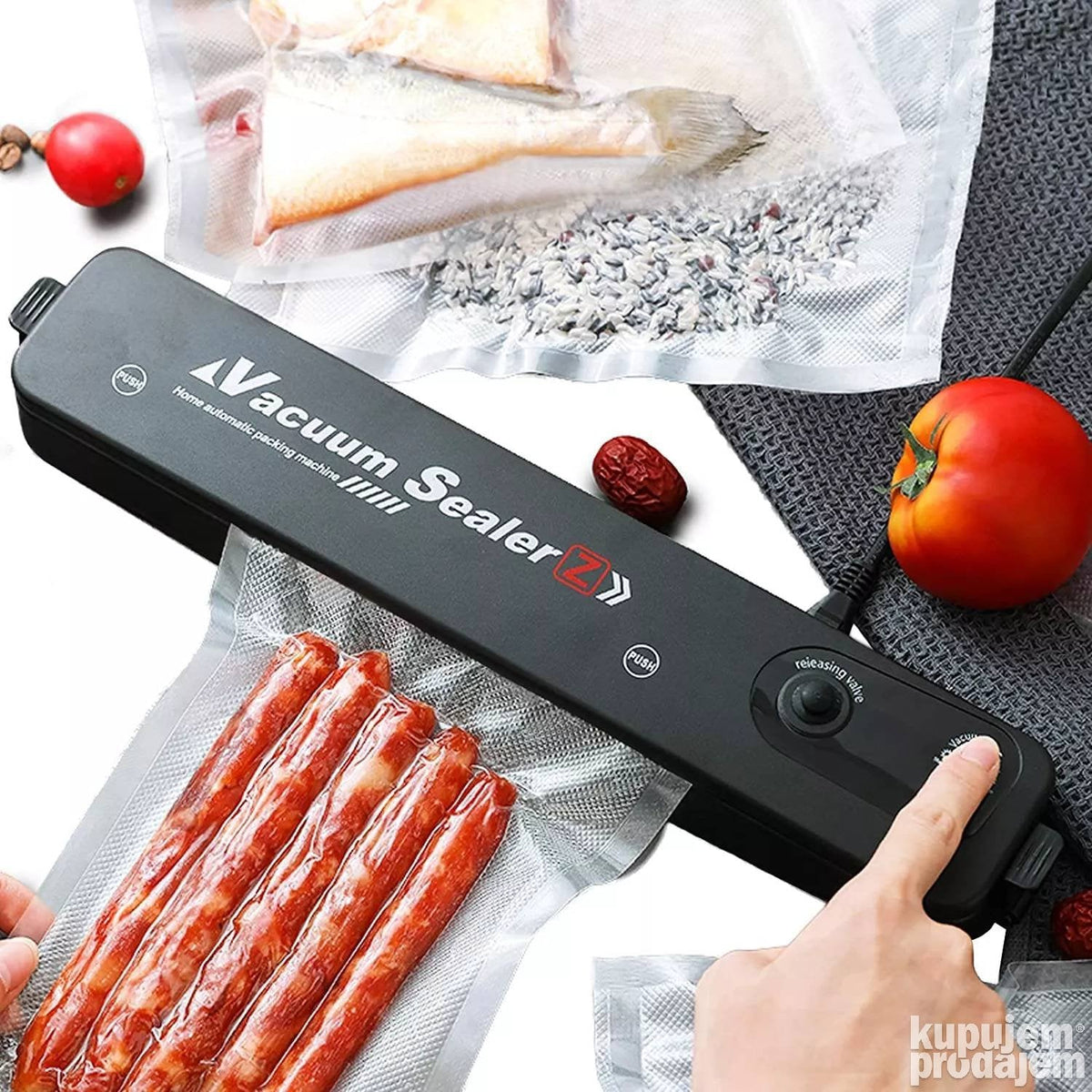 Aparat za vakumiranje i zavarivanje kesa VS-120, 90 W