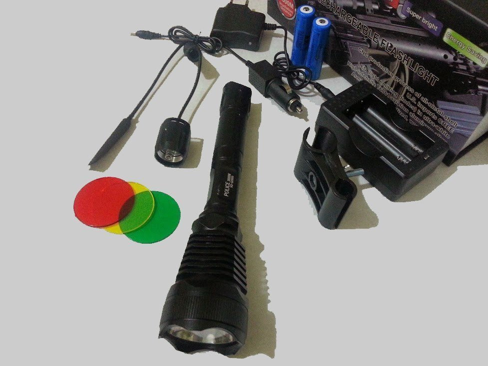 Baterijska lampa T6 1500 lumena sa 3 filtera