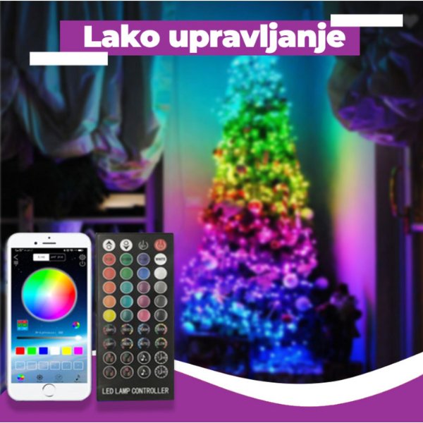 Pametne RGB lampice za jelku sa upravljanjem preko aplikacije – slika 3