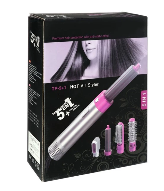 Četka fen 5 u 1, 1000W sa zamenljivim nastavcima – slika 4