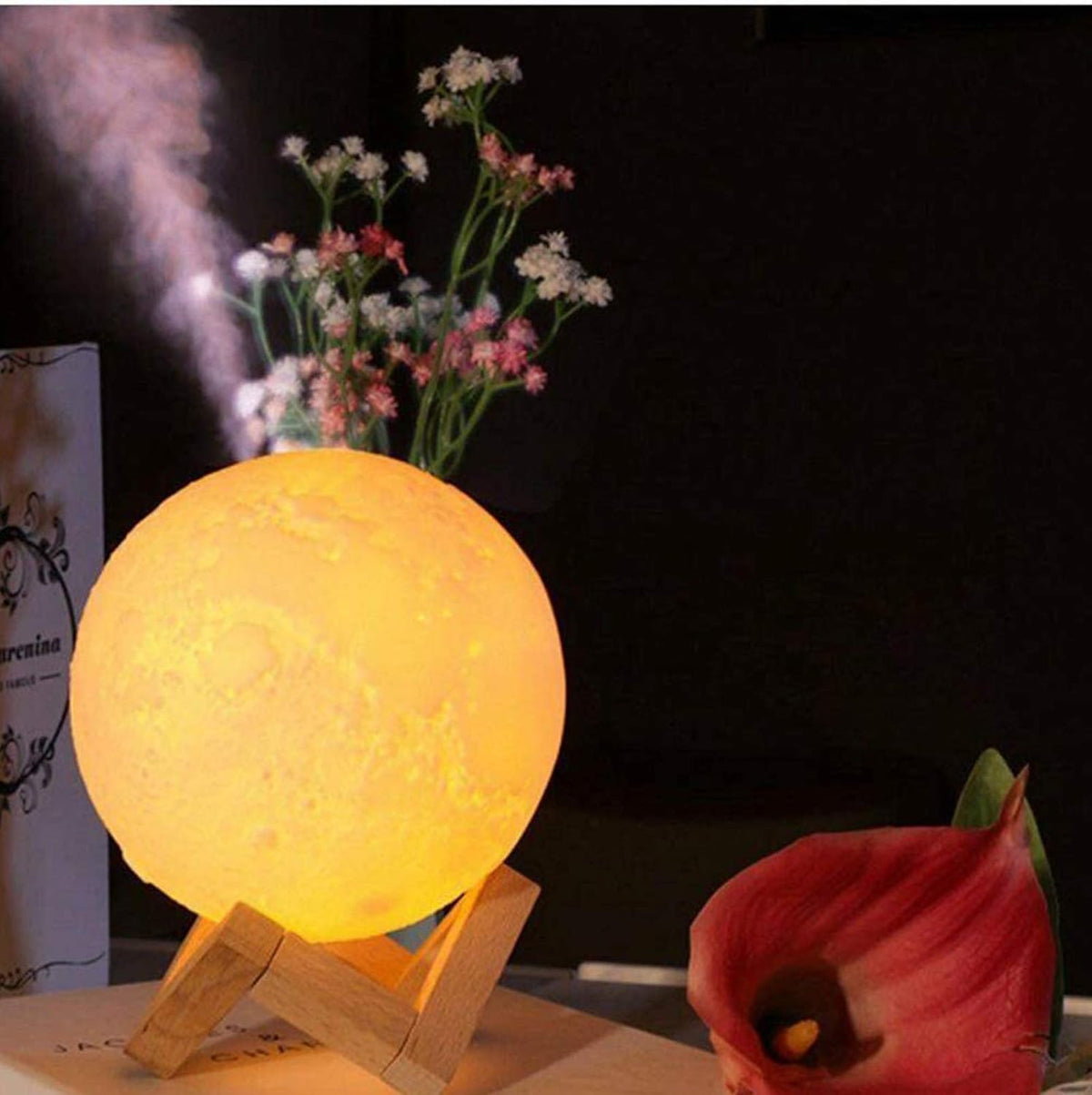 Lampa mesec sa difuzorom i više boja svetla
