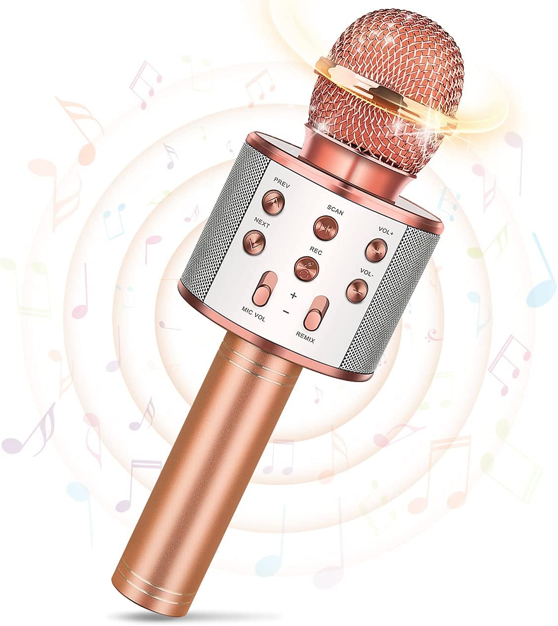 Bežični karaoke mikrofon sa metalnim kućištem