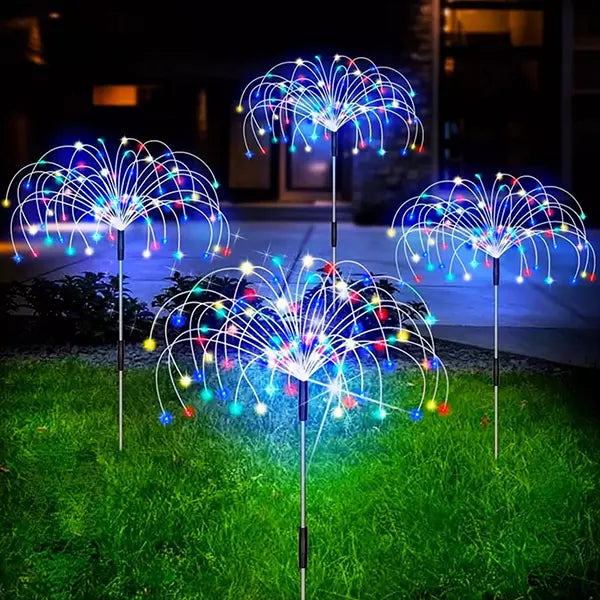 Solarno LED drvce sa 33 savitljive žice, RGB, 85 cm