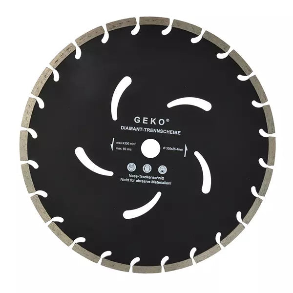 Geko dijamantska rezna ploča 350 mm, otvor 32 mm