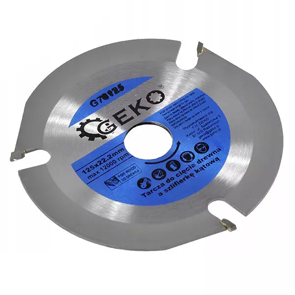 Geko list kružne testere 125 mm za drvo, otvor 22,23 mm