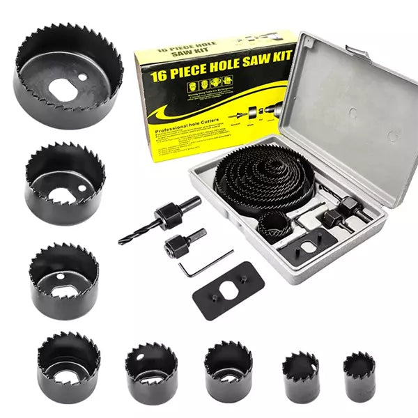 Set krunastih testera 16 delova, prečnici 19–127 mm – slika 2