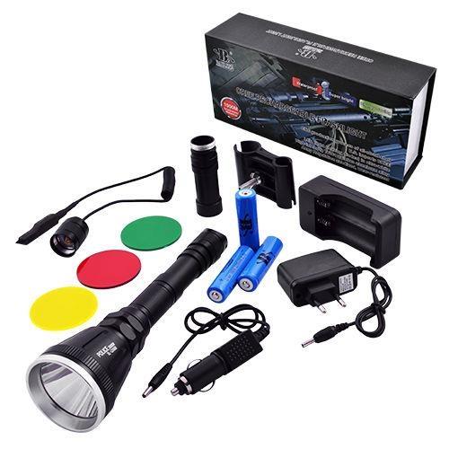 LED lampa od aluminijuma sa tri baterije i dometom 1000 m