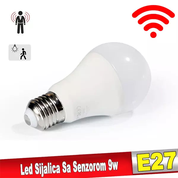 LED sijalica sa senzorom pokreta 9 W, grlo E27, A70