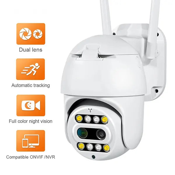 Rotirajuća PTZ WiFi kamera 8 MP sa dva objektiva i 10x zumom