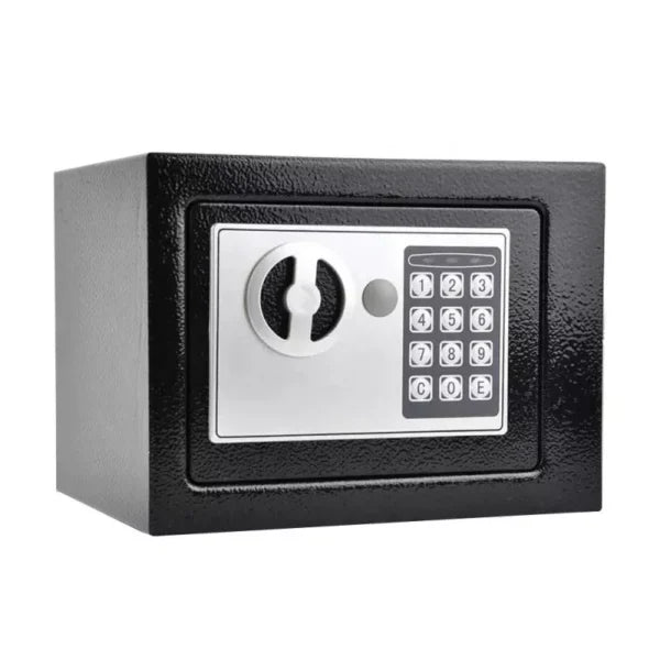 Metalni sef sa elektronskom bravom i 2 ključa – 23x17x17 cm – slika 4