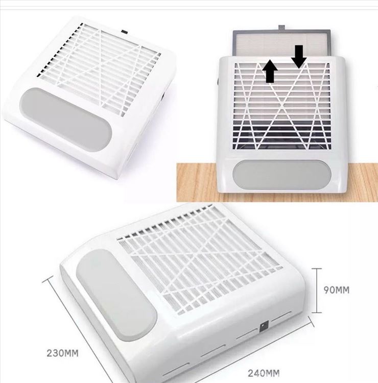 Aspirator za nokte 80W sa filterom i jastučetom za ruku