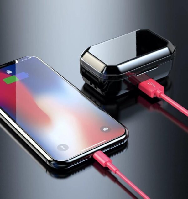 Bežične slušalice Bluetooth 5.1 slušalice Stereo zvuk visokog kvaliteta Vodootporne slušalice LED ekran za status baterije Ergonomske slušalice Dodirna kontrola slušalica Povezivanje sa dva uređaja Moderan dizajn slušalica Visoke performanse slušalica