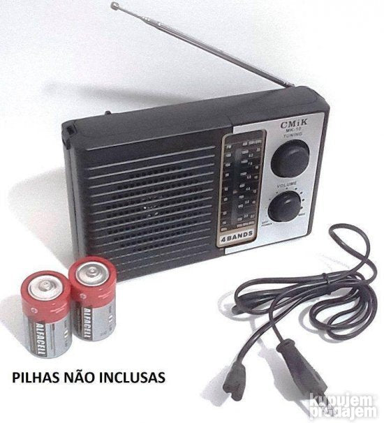 Prenosni radio MK-10 AM, FM i dva kratkotalasna opsega