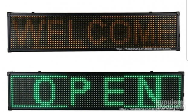 Svetleća LED reklama sa pokretnim tekstom 70x20 cm
