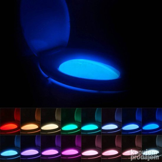 LED svetlo za WC šolju sa senzorom i 7 boja