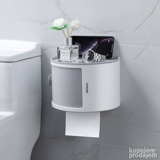 Zidna kutija za toalet papir 205x160x147 mm – bela