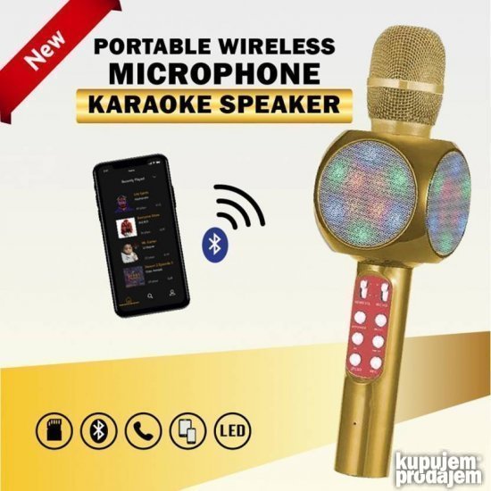 Muzika, vokal i svetlosne promene uz karaoke mikrofon
