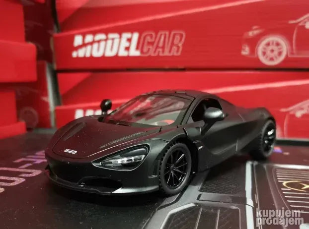 Die-cast McLaren 720S crni, razmera 1:32, do 20 cm