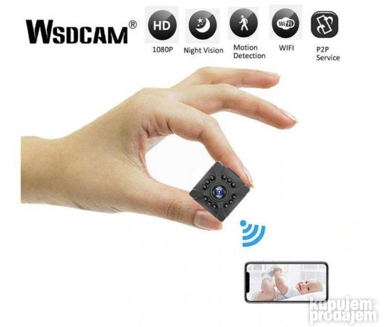 Mini WiFi IP kamera X5 u obliku kocke, Full HD