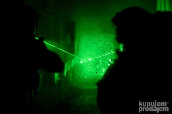 Zeleni laserski modul sa nosačem i mikroprekidačem – slika 6