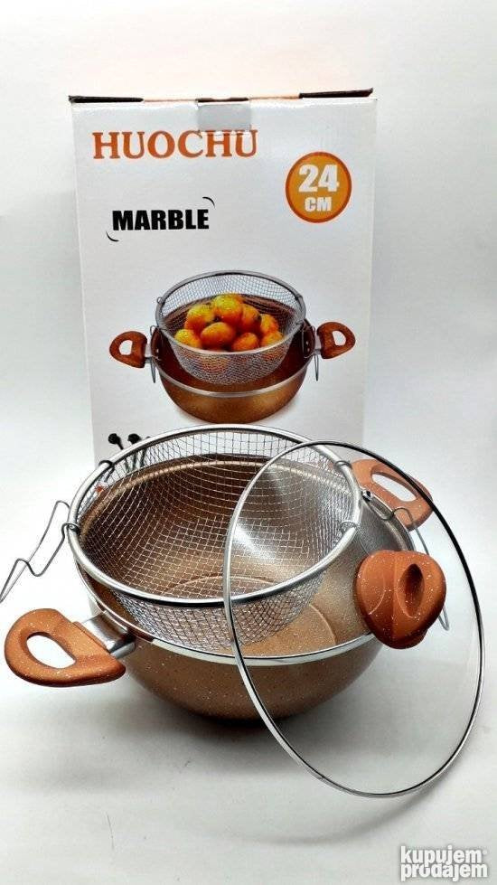 Šerpa sa nastavkom za fritezu, 24 i 26 cm