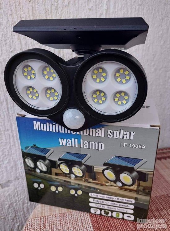 Solarni reflektor sa senzorom pokreta za dvorište