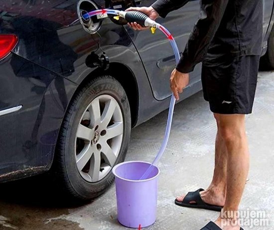 Ručna sifonska pumpa sa crevom 1 m i 2 šelne