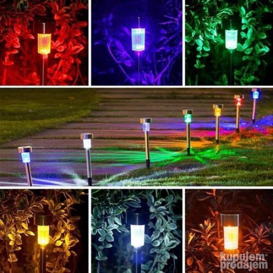 Solarne RGB lampe za dvorište, set od 10 komada