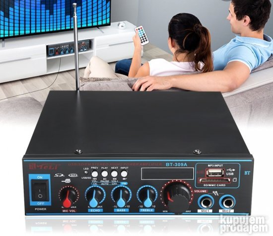 Bluetooth pojačalo BT-309A sa LED displejom