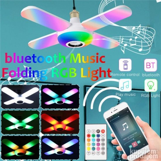 Muzička RGB sijalica E27 sa Bluetooth zvučnikom