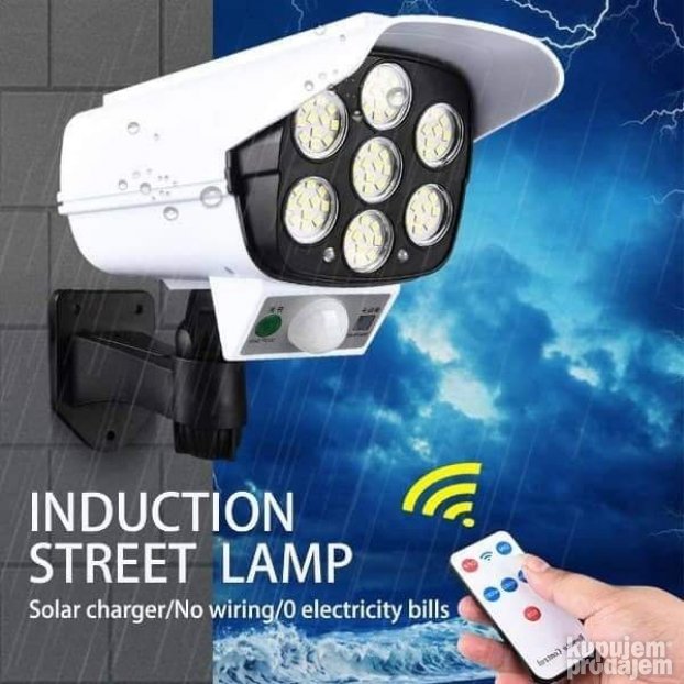 Solarni reflektor u obliku kamere sa 77 LED dioda
