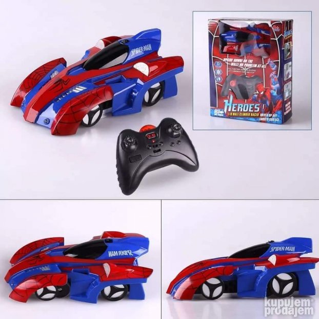 Auto na daljinski koji se penje po zidu, Spiderman dezen