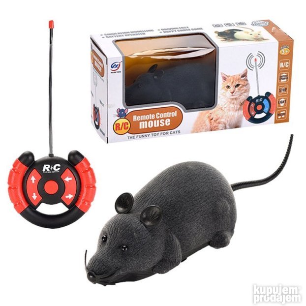Igračka miš na daljinski, ABS plastika, sa okretom 360