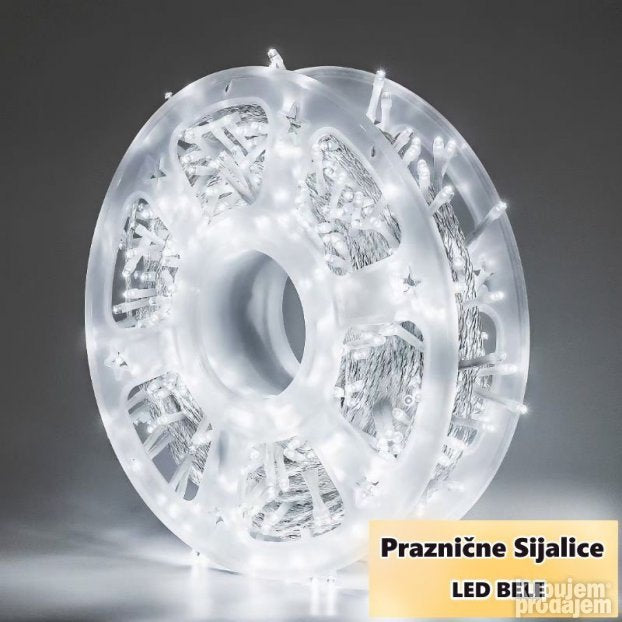 Hladno beli LED sjaj za praznično uređenje, 50 m