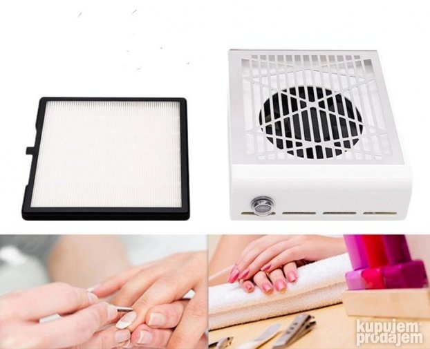 Aspirator za nokte sa filterom, 80 W i metalno kućište