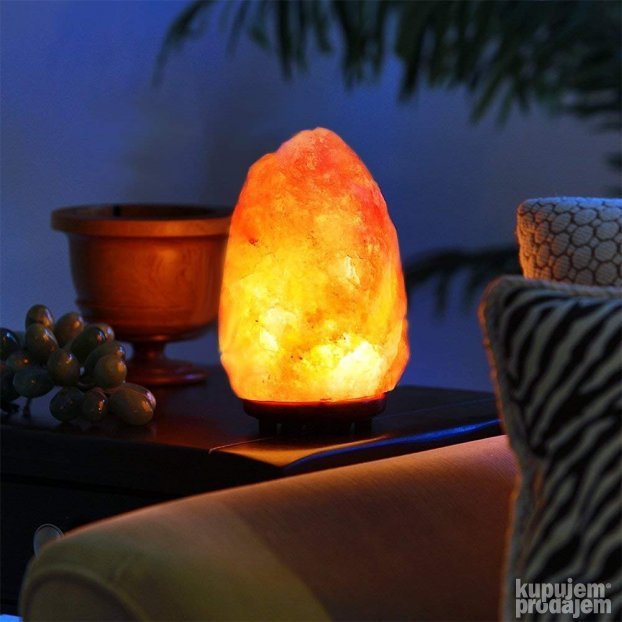 Lampa od himalajske soli, 1,5 do 2 kg, topla svetlost