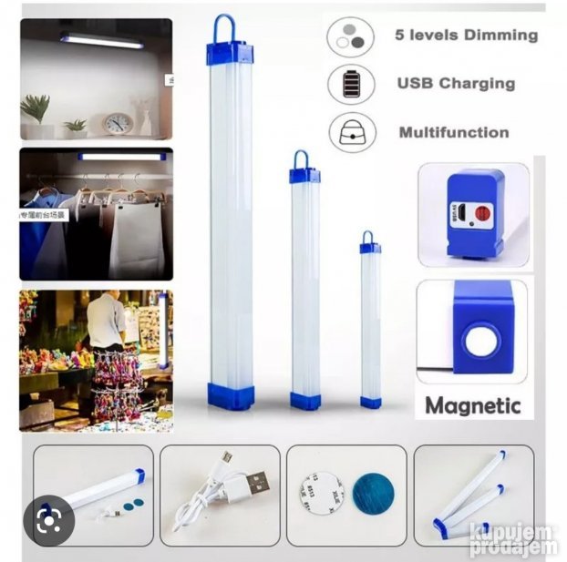 Bežična LED lampa sa magnetima i USB punjenjem
