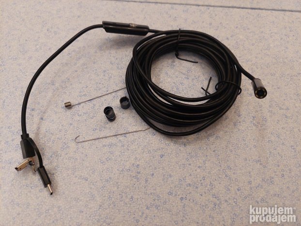 USB endoskopska kamera 5 m, sočivo 8 mm, IP67