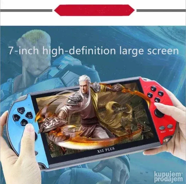 Ručna konzola KS12 Plus sa ekranom 7 inča i 16 GB