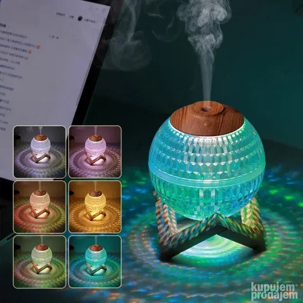 Aroma difuzer i noćna lampa 2u1, rezervoar 350 ml