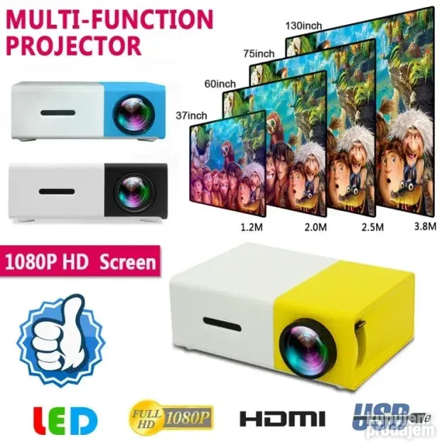 Mini LED projektor 400 lumena sa daljinskim upravljačem