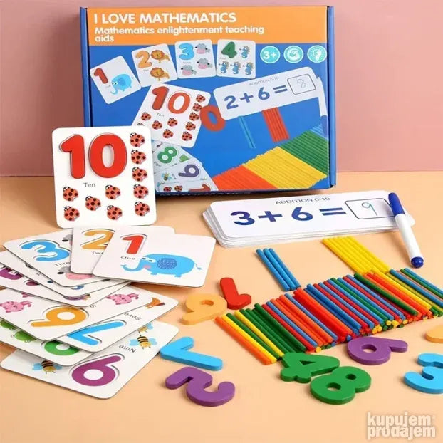 Set za učenje matematike, 151 deo, montesori pristup