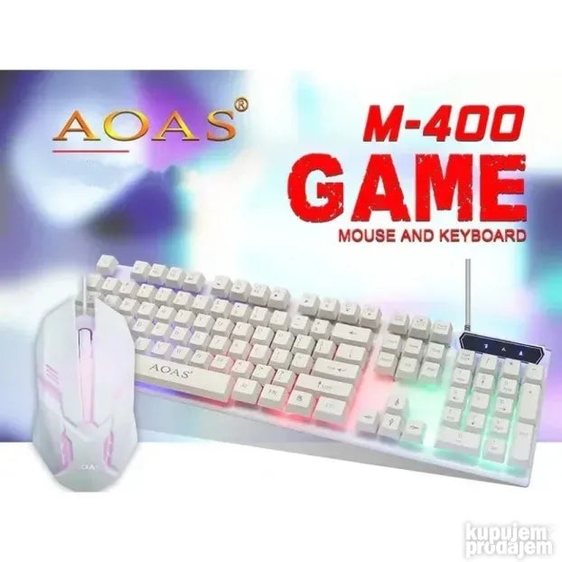Gaming set: svetleća tastatura i miš sa USB vezom