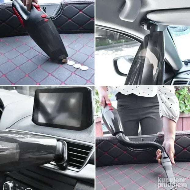 Usisivač za auto 120 W sa HEPA filterom i četiri nastavka