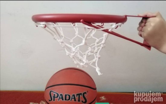 Mali obruč za koš prečnika 30 cm sa loptom